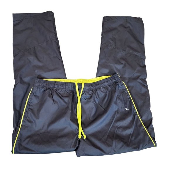 Danskin Now Pants Womens L/G 12/14 Black Elastic Waist Athletic Drawstring 35X31 - Picture 2 of 13